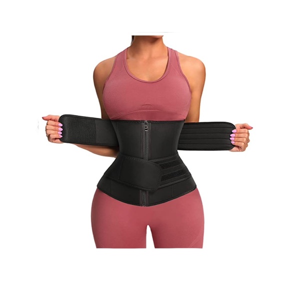 🏃‍♀️Waist Trainer 2 Straps Zipper Workout Shaper - Picture 1 of 9